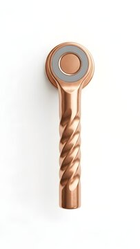 Polished Copper Biometric Smart Handle