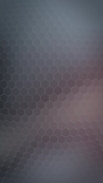 A hexagon-tiled membrane glows with shifting rose and gold light across a vertical frame, forming an elegant backdrop for luxury branding and social media promotions.