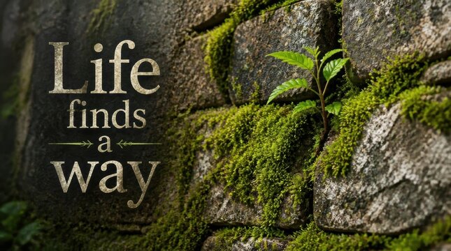 Vibrant green moss growing on weathered stone inspiring high fidelity v2-6x