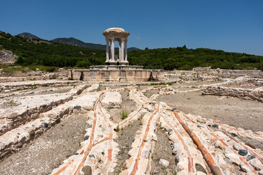 Tholos Nympaeum in Cibyra Ancient City in Burdur, Turkiye