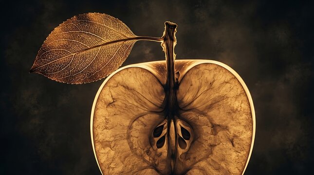 X-ray view of apple