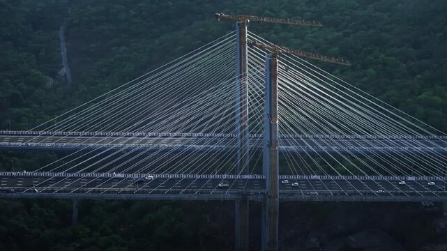 A stunning aerial view of the Mumbai-Pune Missing Link, showcasing one of India&rsquo;s most ambitious expressway projects, cutting through scenic hills and valleys.