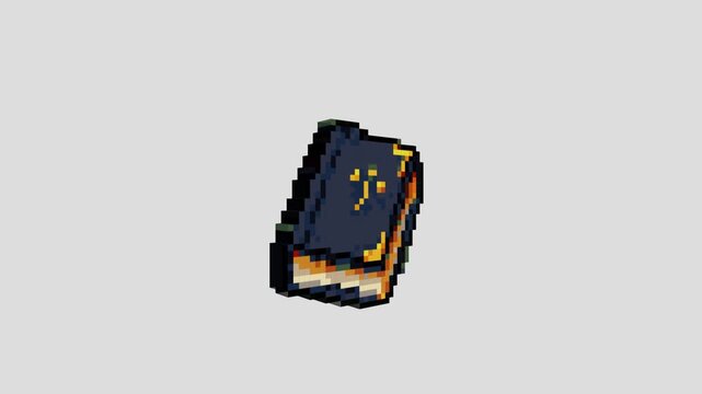 Pixel Art Fantasy Book Icon &ndash; Retro Game Asset