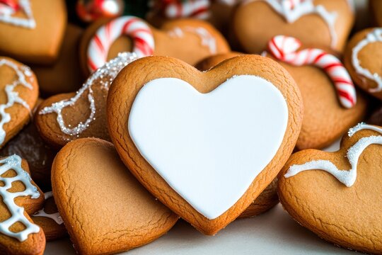Delicious holiday cookies decorated with colorful sprinkles and chocolate chips