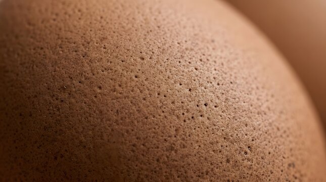 Macro texture of brown chicken egg shell surface