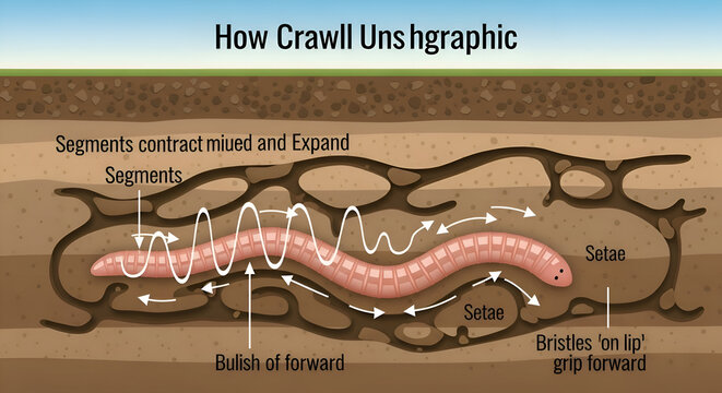 Explore the fascinating world of worms and their underground tunnels, showcasing nature's incredible engineering and eco-system benefits in soil