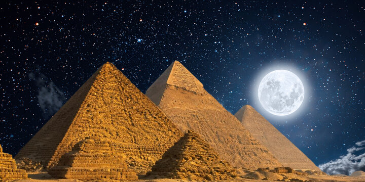 great pyramids of giza tent in the desert