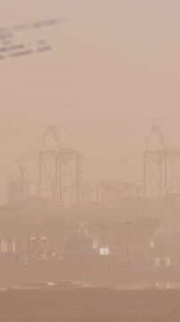 Animation of data processing against aerial view of cityscape