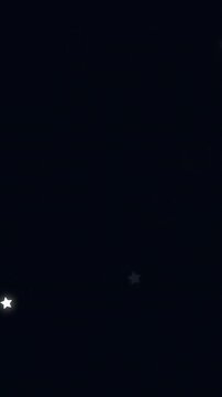 Animated stars twinkling over dark background
