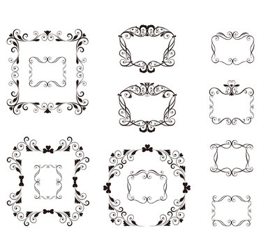 Vintage Ornamental Decorative Frames Collection