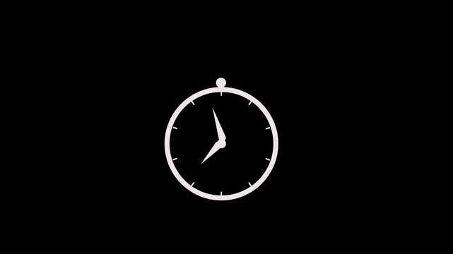 Time Clock Loading and Progress Icon Animation