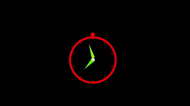 Time Clock Loading and Progress Icon Animation