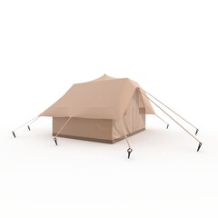 3d Render Glamping Luxury Tent © SR 3D VISUAL