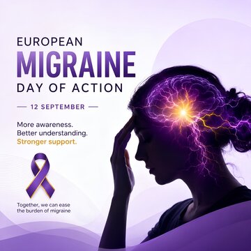European migraine day of action poster design