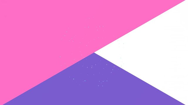 Minimalist geometric background with pink and purple shapes. Abstract flat lay paper aesthetic. Modern colorful graphic design for social media.