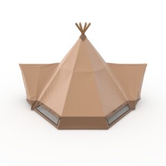 3d Render Glamping Luxury Tent © SR 3D VISUAL