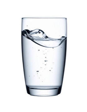 Glas Wasser isoliert auf transparenten Hintergrund