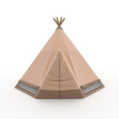 3d Render Glamping Luxury Tent © SR 3D VISUAL