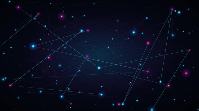 Dynamic Abstract Global Network Connection Animation Visualizing Data Transfer And Communication In A Digital Age
