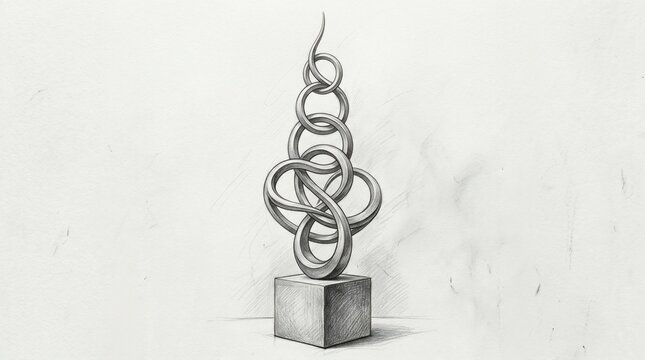 Abstract ring sculpture