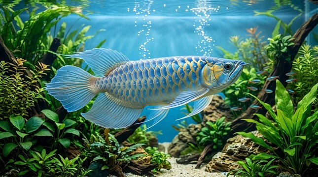 Blue Arowana Fish