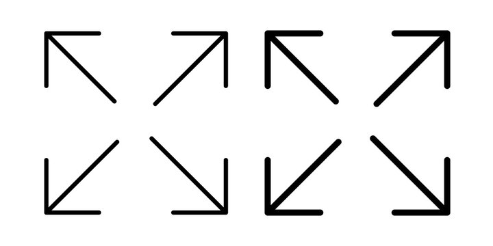 Expand arrows icon simple design pack