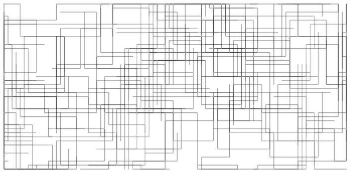 Dense rectangular overlapping line grid pattern on white background