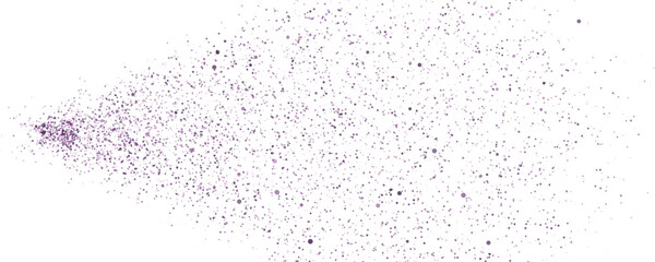 Obraz premium Purple Glitter Burst Fine Particles Against White Backdrop with Subtle Gradation