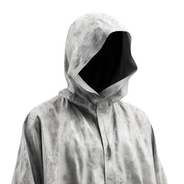 Hooded man isolated on Transparent Background