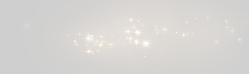 Scattered column of soft white sparkling light bursts on transparent background © ikril