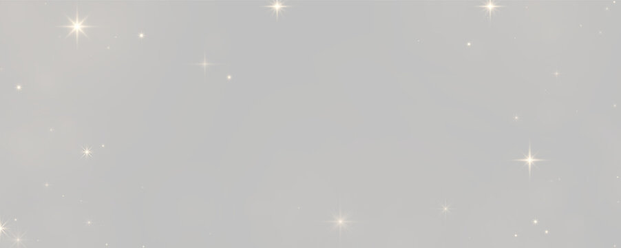 Subtle twinkling light effects scattered on transparent background with soft glow and star-shaped flare on transparent background