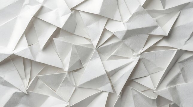white origami paper art background texture