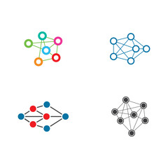 Obraz premium neural network sign logo symbol icon design. science of neural network icon design.brain neural network logo icon