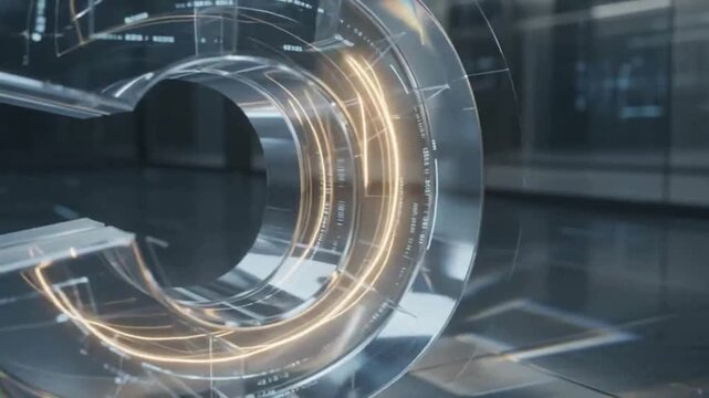 Futuristic Corporate 5th Anniversary Digital Tech Celebration Background