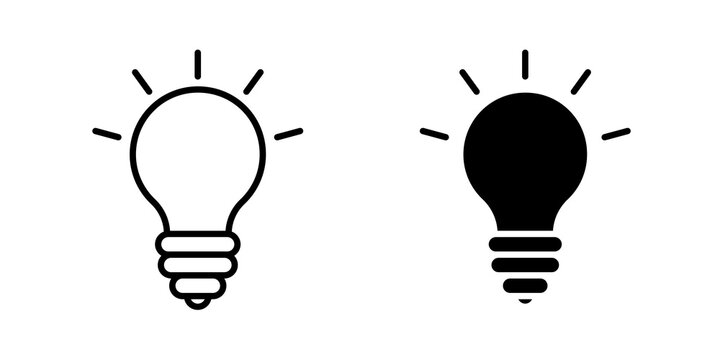 Idea icon line logos kit