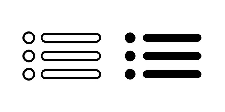 Menu icon line logos kit