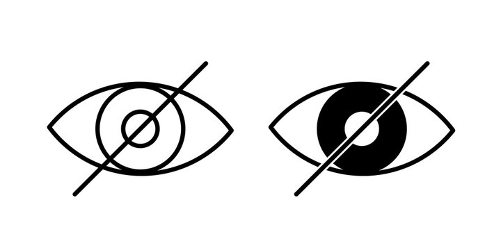 Hide icon line logos kit