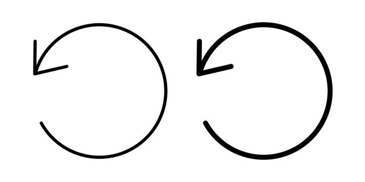Reset icon line logos kit