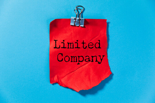 Limited company. text on white paper