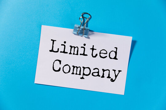 Limited company. text on white paper