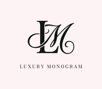 Luxury LM Feminine Monogram Logo