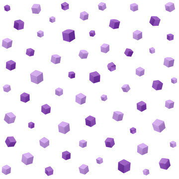 Purple Cube Pattern