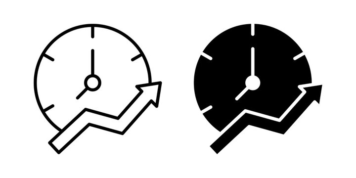 Continuous improvement icon simple symbols bundle