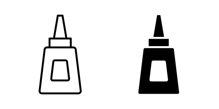 Glue icon simple symbols bundle