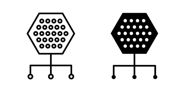 Content management icon simple symbols bundle