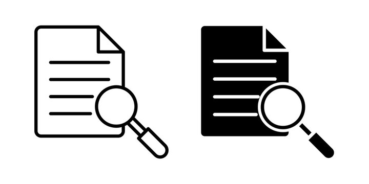 Attach document icon simple symbols bundle