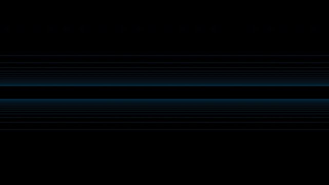 Blue volumetric grid lines moving through a digital abyss with alpha channel for overlay