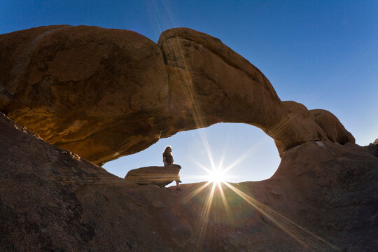 Africa, Namibia, Natural Arch at Spitzkoppe