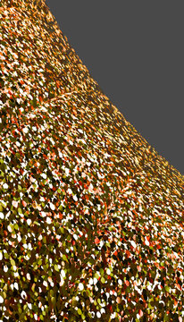 Abstract golden particle texture creates a dynamic modern background