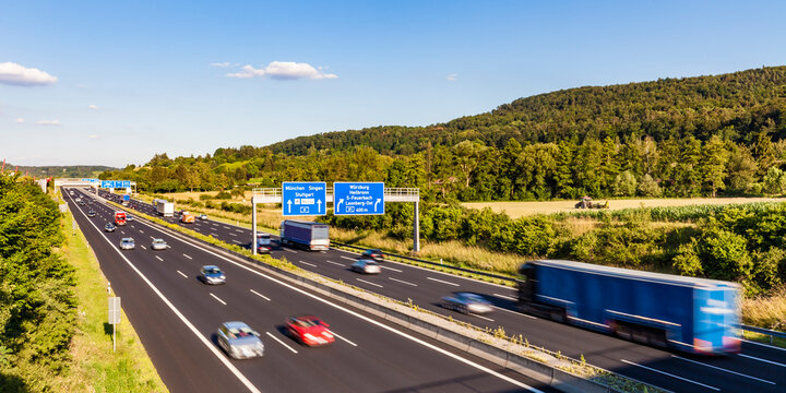 Germany, Baden-Wuerttemberg, Leonberg, motorway A 8